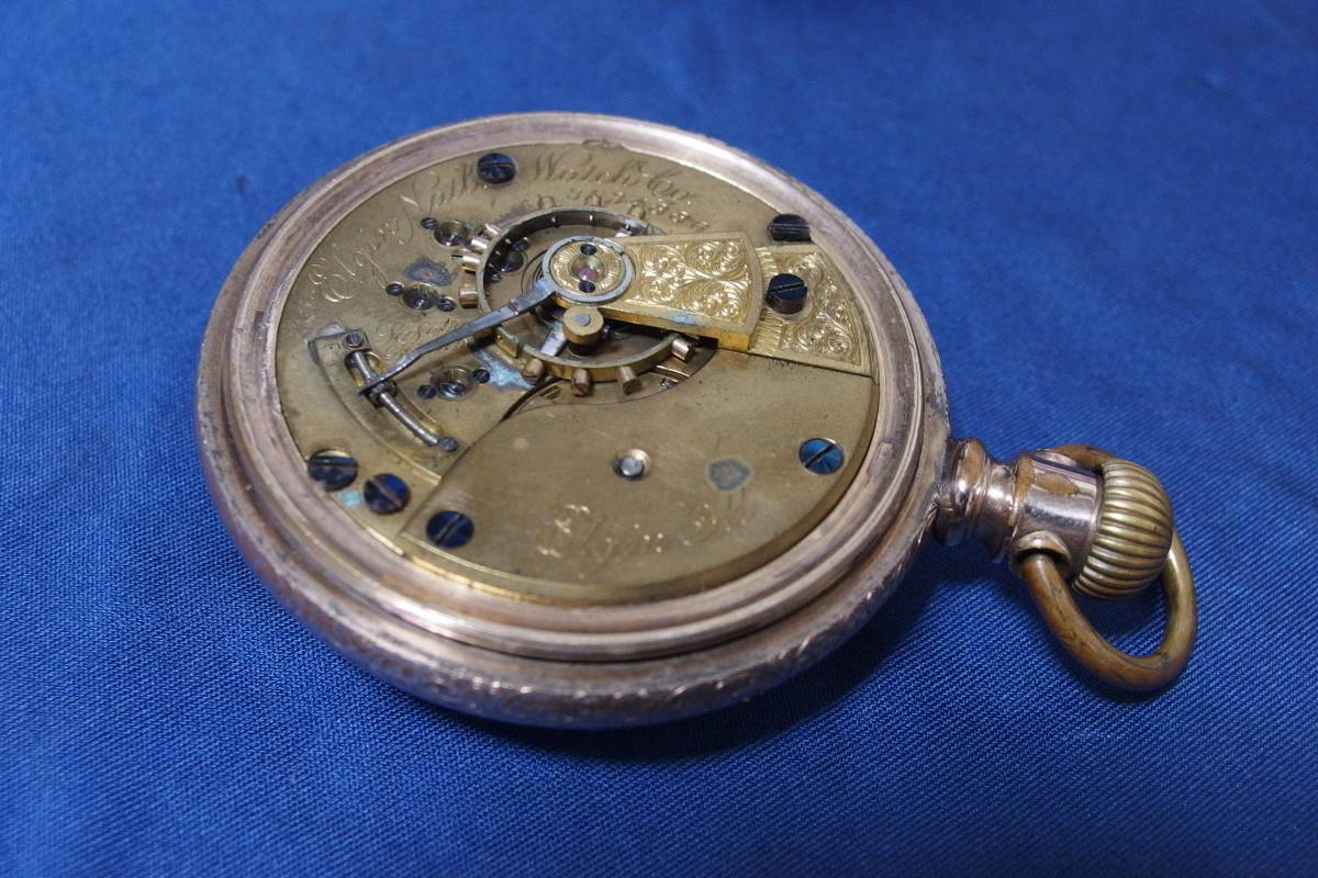ユWALTHAM ☆美麗彫金☆ WALTHAM ウォルサム 懐中時計 オープン 