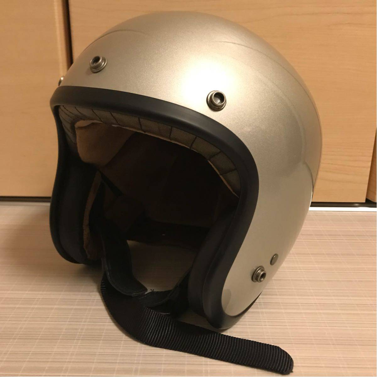 OGK XJ-R スウェード コルク Mサイズ レトロ ビンテージ ヘルメット 