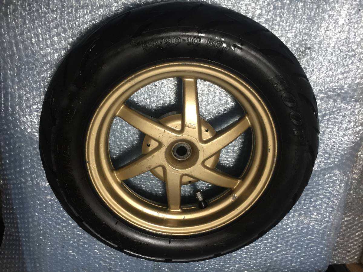 ライブディオZX AF35 (20番台～) 溝5分山以上・・ リアホイール 金 14648