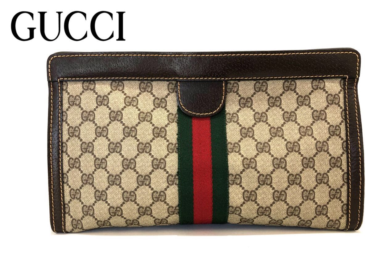 希少GUCCIヴィンテージ クラッチバッグ セカンドバッグ レザー