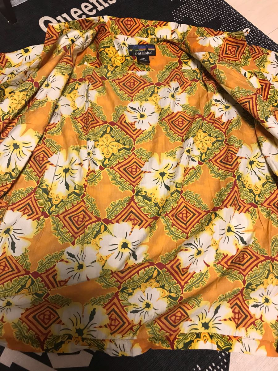 patagonia Pataloha オレンジ フラワー柄　Sサイズ pataloha パタロハ アロハシャツ patagonia パタゴニア ポルトガル製