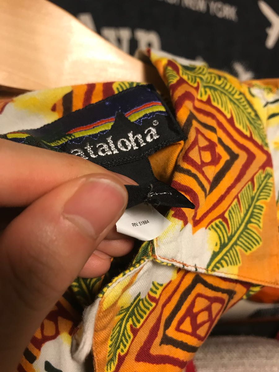 patagonia Pataloha オレンジ フラワー柄　Sサイズ pataloha パタロハ アロハシャツ patagonia パタゴニア ポルトガル製