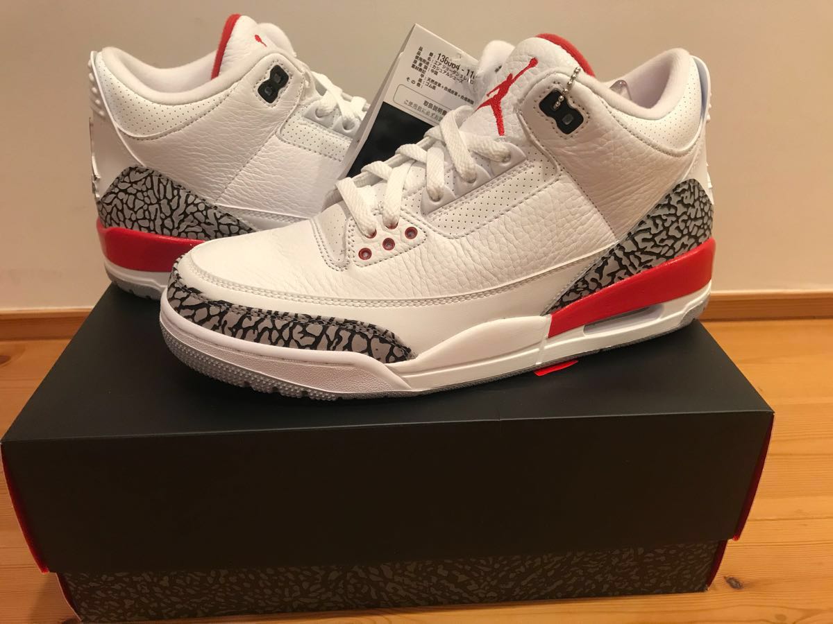 us9 27.0cm Nike Air Jordan 3 katrina hall of fame 136064-116 