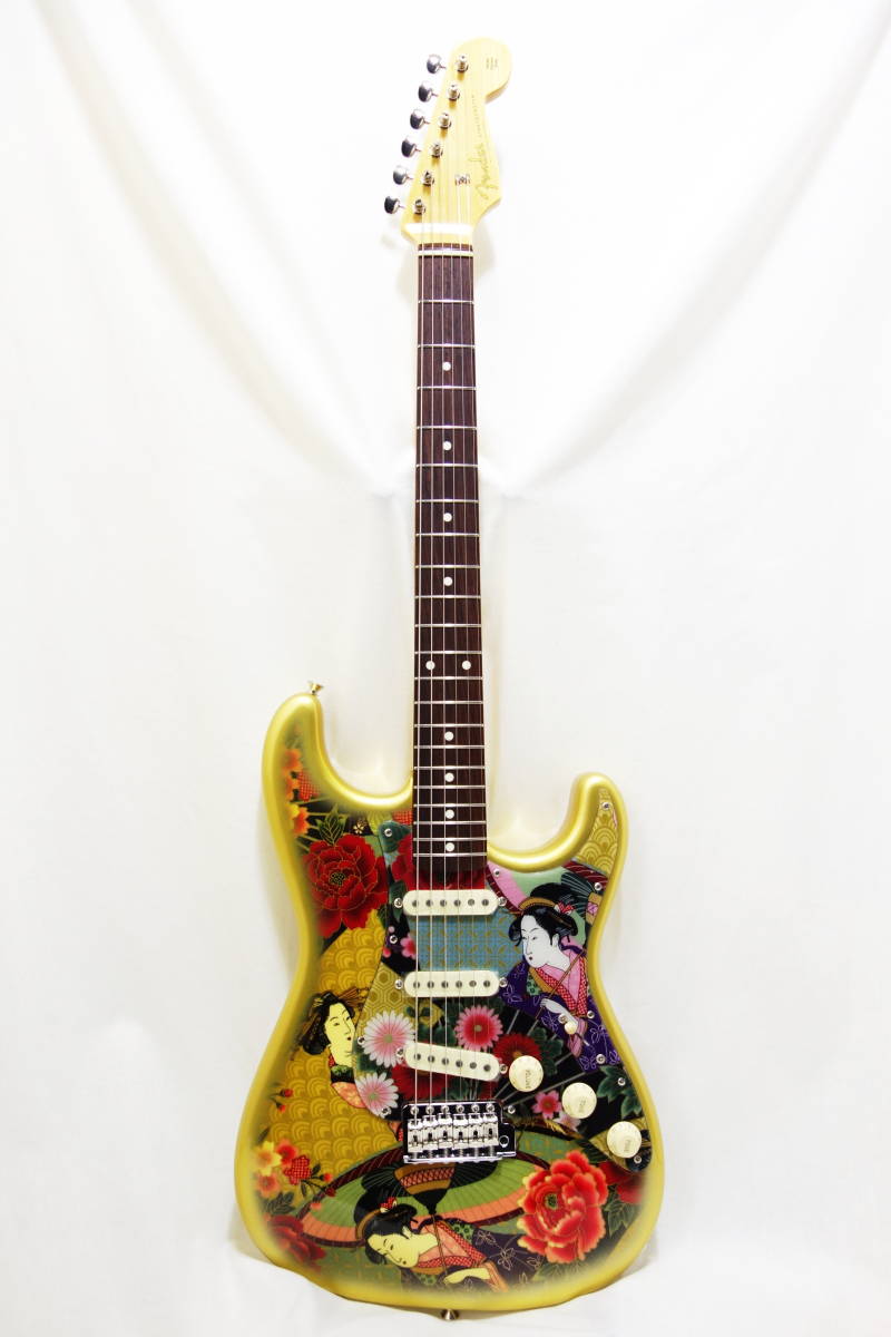 ☆激レア！Fender Japan ストラト 「ST62-SPL JGD」 豪華絢爛 和柄