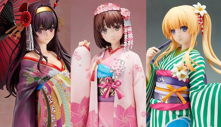 【新品未開封】ANIPLEX+限定 冴えカノ 澤村・スペンサー・英梨々 加藤恵 霞ヶ丘詩羽 和服Ver. 3体セット