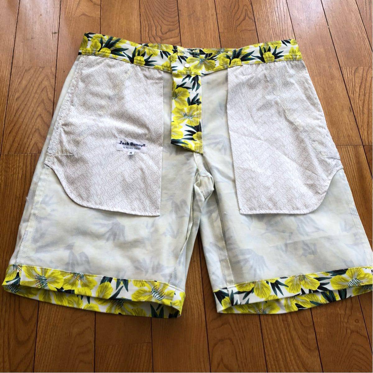 新品】ジャックバニー パーリーゲイツ メンズ 花柄 ショートパンツ
