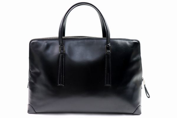 GUCCI グッチ ハンドバッグ ブリーフケース ブラック ○GUCCI○グッチ○本革○ボックスカーフ(艶あり)○ブリーフケース