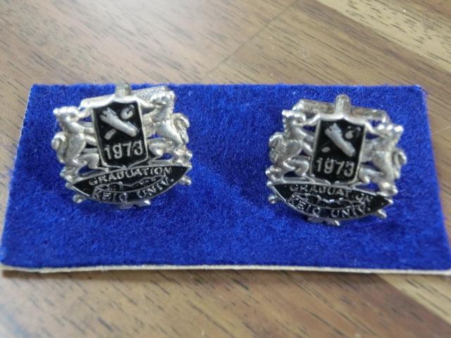o449 慶應義塾大学 1973年卒業記念カフスボタン