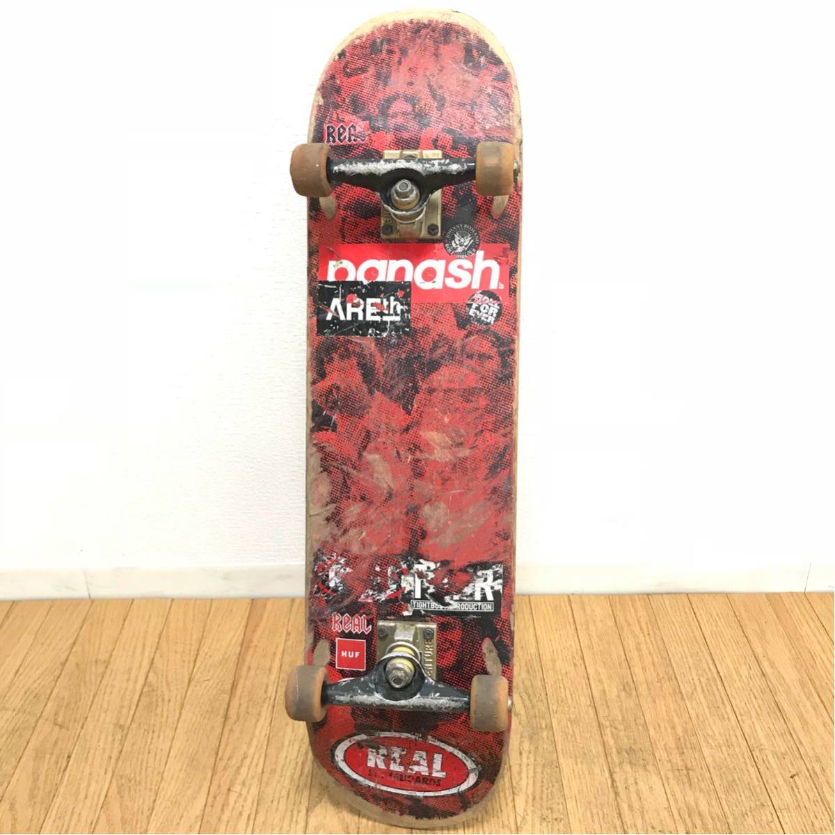 1円～□REAL スケートボード コンプリートセット 完成品 リアル HUF  