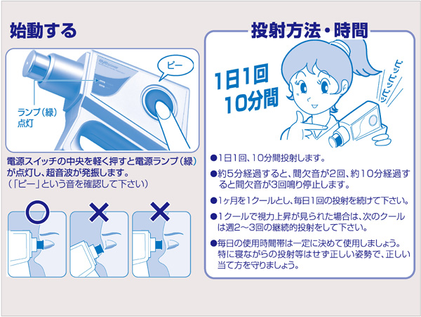 超音波治療器「アイパワー」　視力回復(視力検査表つき、日本製)【送料込】_2