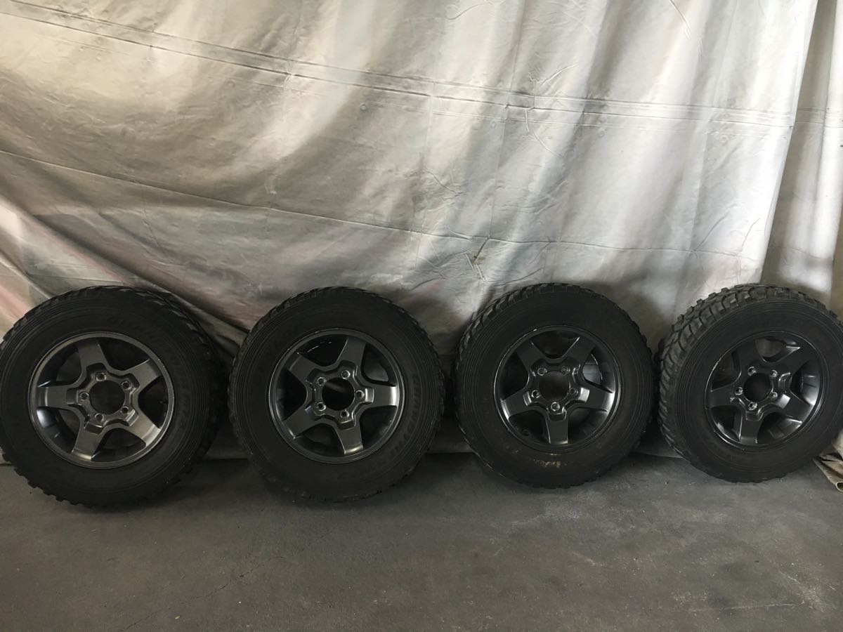 SUZUKI JB23 純正アルミ グラントレックMT2 195R16 溝アリ