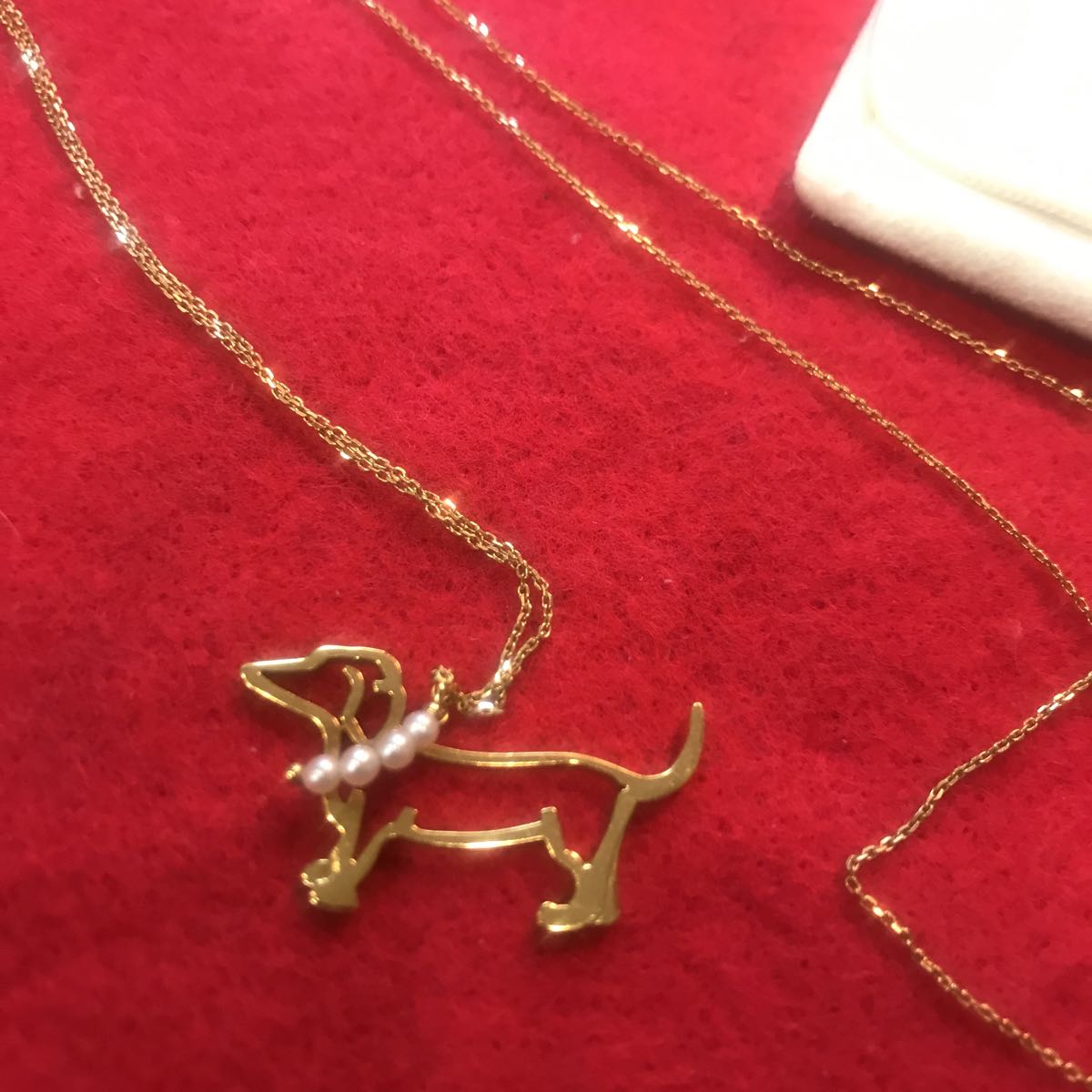 TASAKI K18 ダックスフンド パール ネックレス - 中古 TASAKI （タサキ 