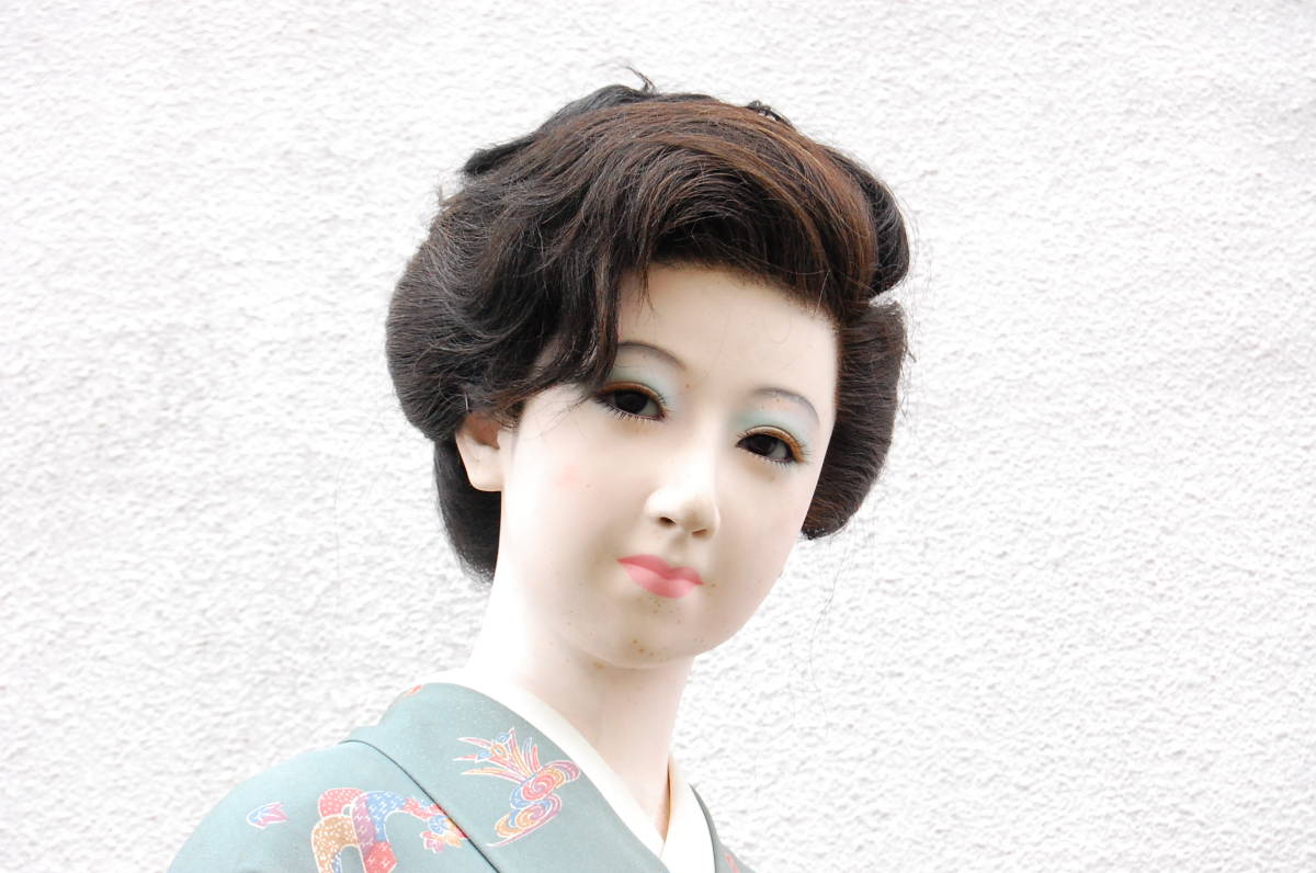 昭和レトロ 品 昭和初期 和装 彩光マネキン製 昭和美人 マネキン