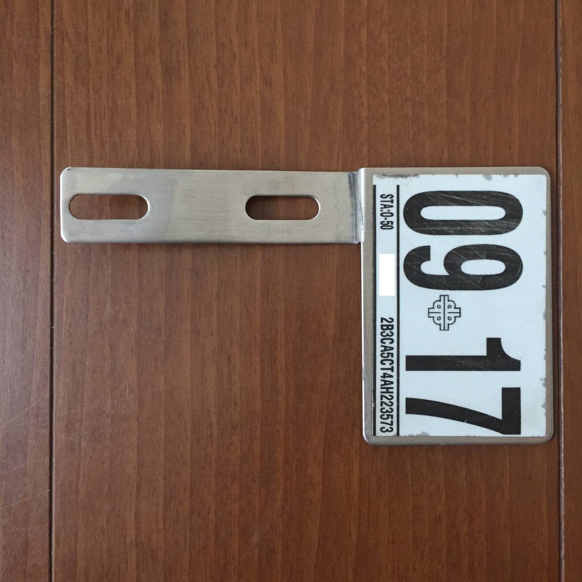 本物 ハワイ インスペクション ステッカー ブラケット ステー セーフティチェック 反射 リフレクティブ USDM HDM JDM 09 2017 2017年9月