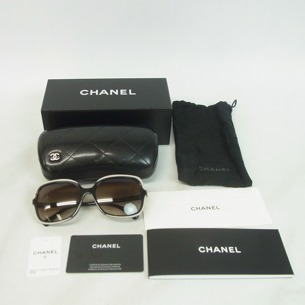 ギャラ付き】CHANEL/シャネル ココマーク ツートンカラー サングラス 