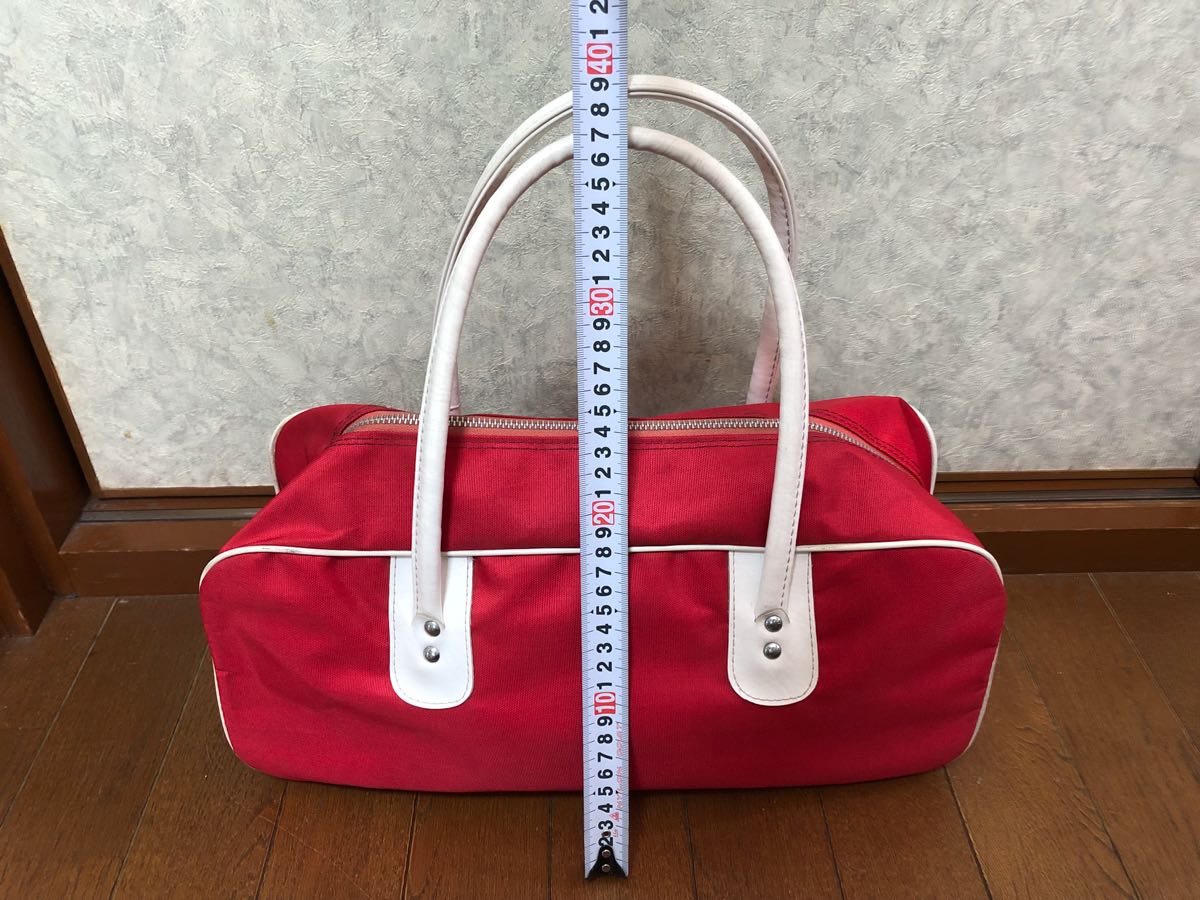 1円～ 新品 未使用 当時物 マジソンバッグ 赤 小型 検 マジソン