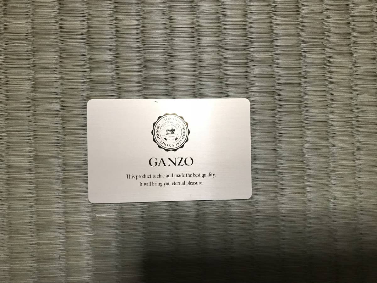 ☆GANZO ガンゾ THIN BRIDLE シンブライドル マネークリップ ブラック