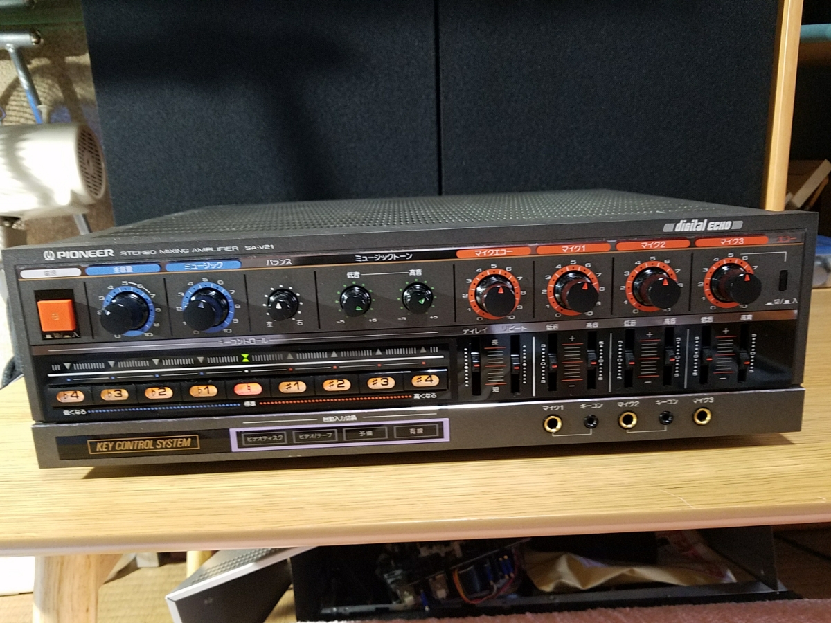 パイオニア カラオケ ミキシング アンプ SA-V21Ⅱ 動作品 ☆PIONEER