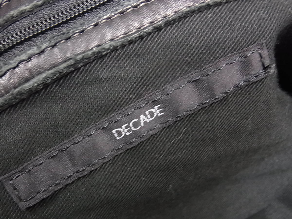 DECADE Oiled Cow Leather ディケイド オイルド カウ レザー ボストン