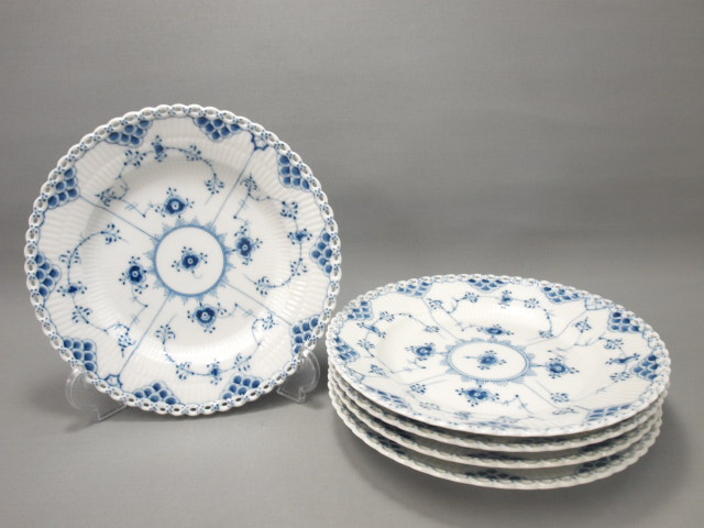 ブルーフルーテッド □□ロイヤルコペンハーゲン フルレース 23cm