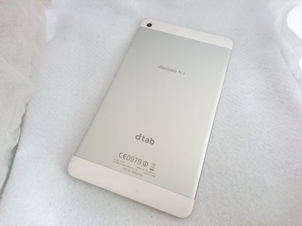 【T344】docomo dtab d-01G　ホワイト