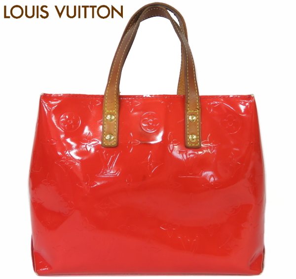 ルイヴィトン　モノグラムヴェルニ　リードPM ハンドバッグ　赤 ルイヴィトン ヴェルニ リードPMハンドバッグ赤系LOUIS VUITTON レッド