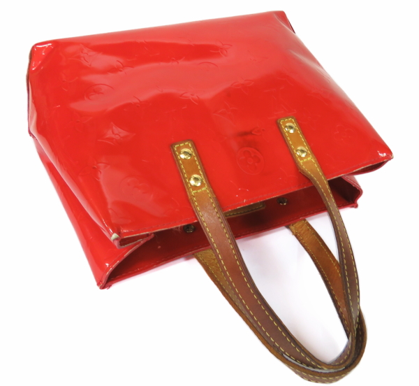 ルイヴィトン ヴェルニ リードPMハンドバッグ赤系LOUIS VUITTON レッド