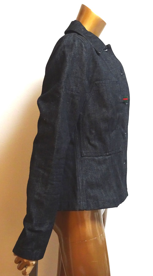 ＊GUCCI＊グッチ＊デニムジャケット38＊グッチカラーワンポイント＊Used！美品！！