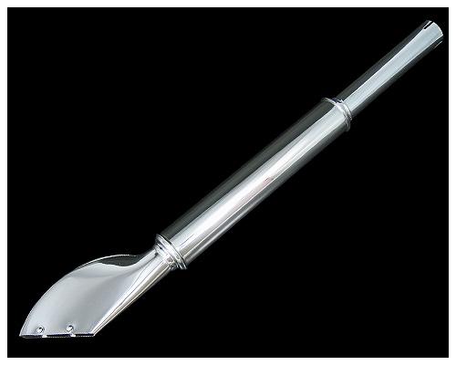 汎用クラシックフィッシュテールマフラーエンド スリップオン 45mm FLH 