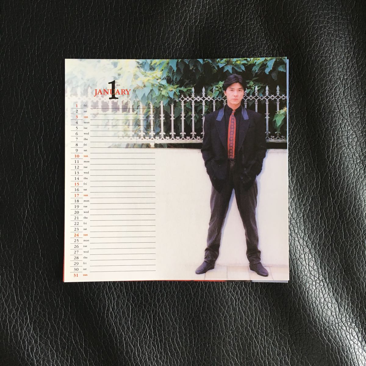 西城 秀樹 1993 Hideki Saijo CALENDAR 西城秀樹 カレンダー1993