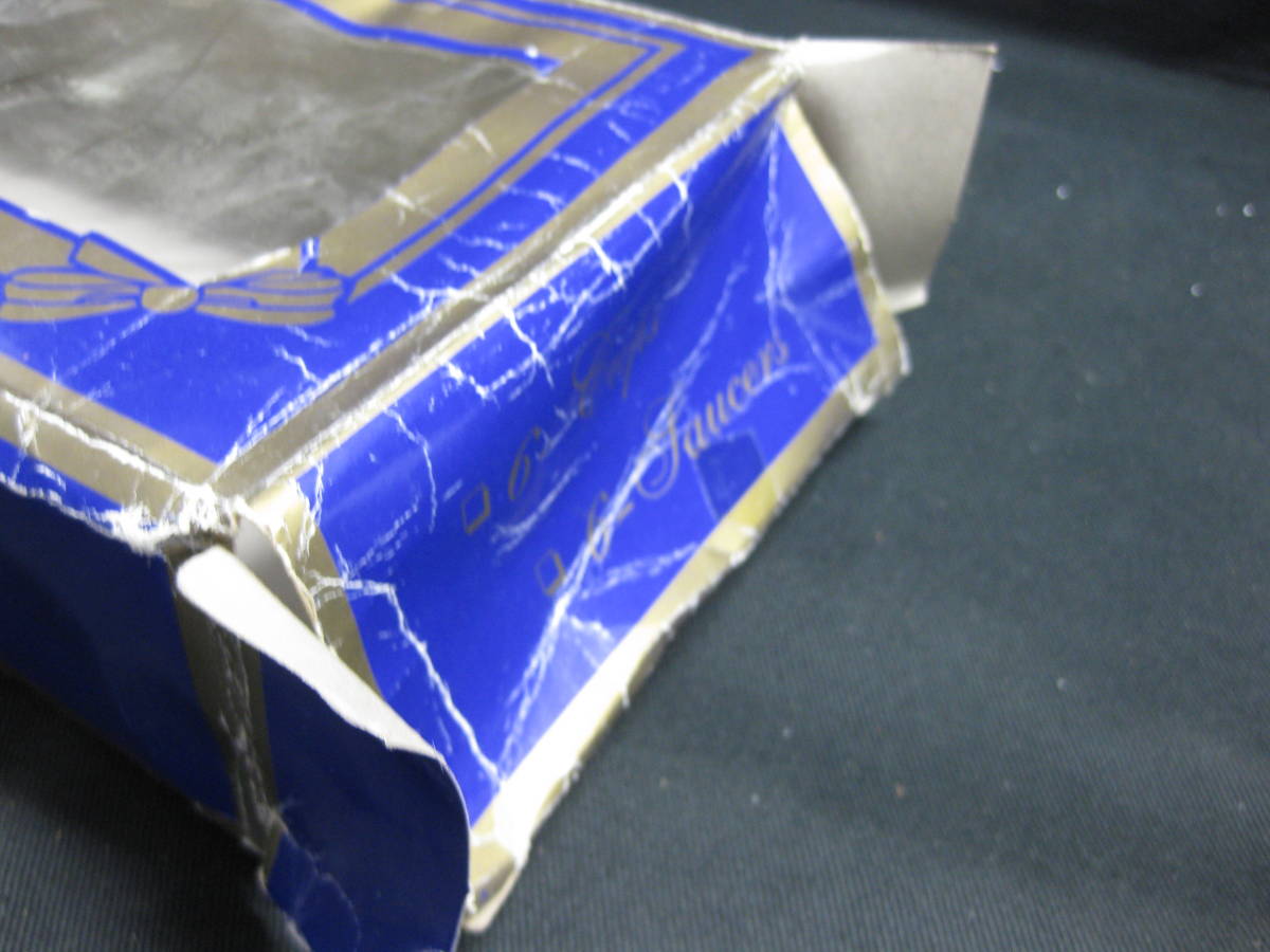 デミタス カップ＆ソーサー 6客 総柄違/金彩/未使用/コーヒーカップ/箱 イタミ有_6