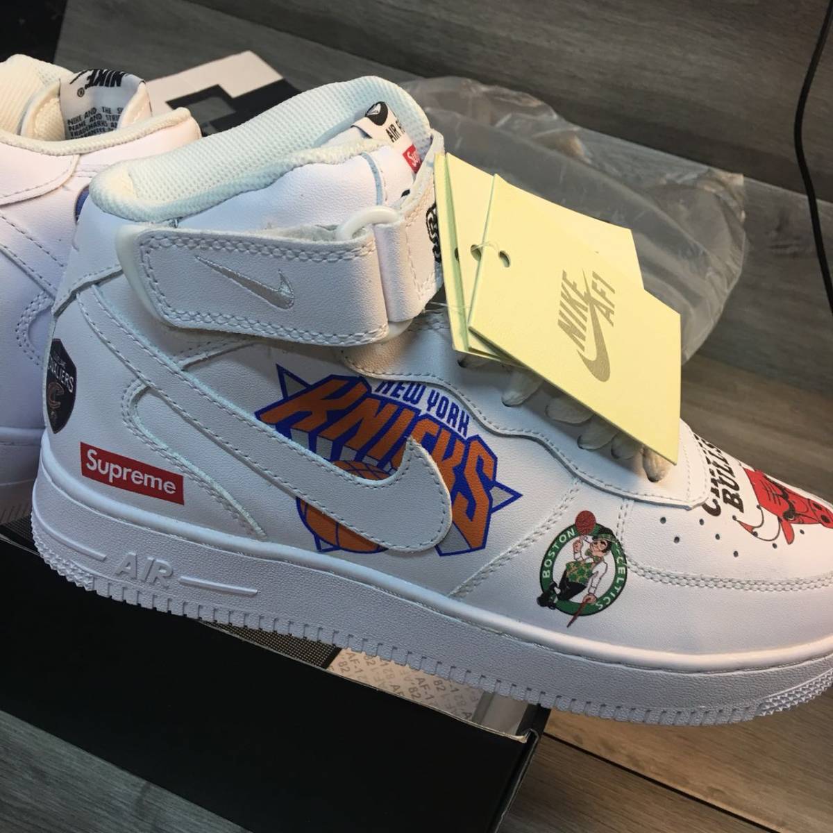 18SS NIKE AIR FORCE 1 AF1 Supreme NBA スニーカー 26CM 新品未使用 