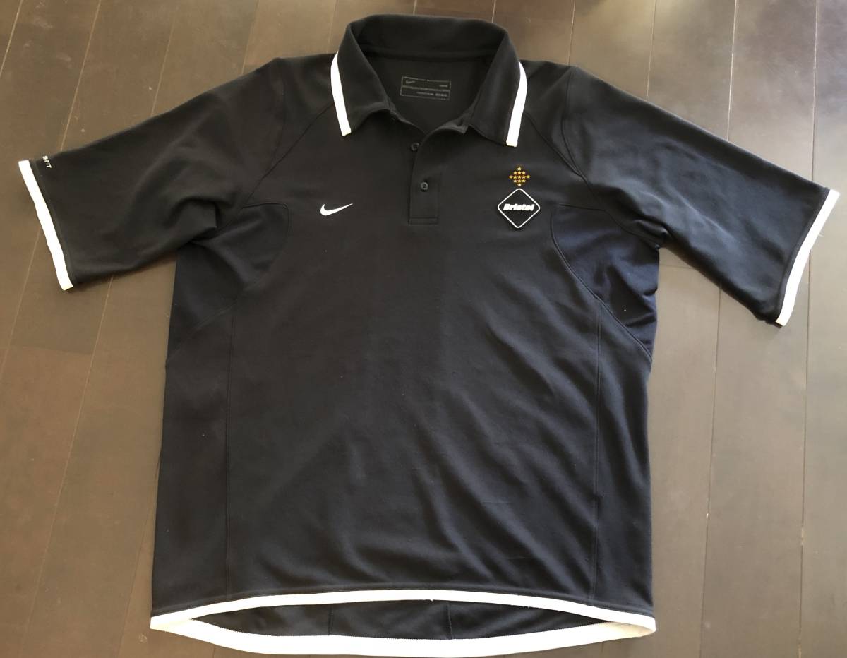 FCRB × NIKE ポロシャツ DRI - FIT ブラック M 中古// uniform 