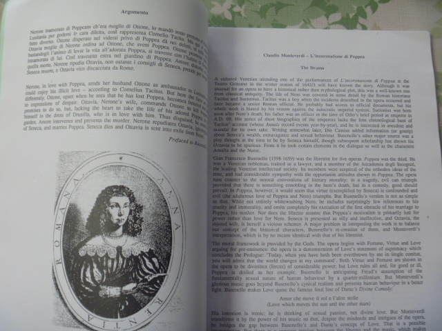 モンテヴェルディ:①歌劇「ウリッセの帰還」② モンテヴェルディ