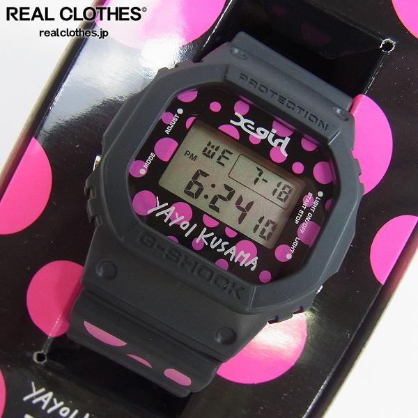 オンライン 購入 G-SHOCK×X-GIRL×草間彌生/Gショック トリプルネーム 