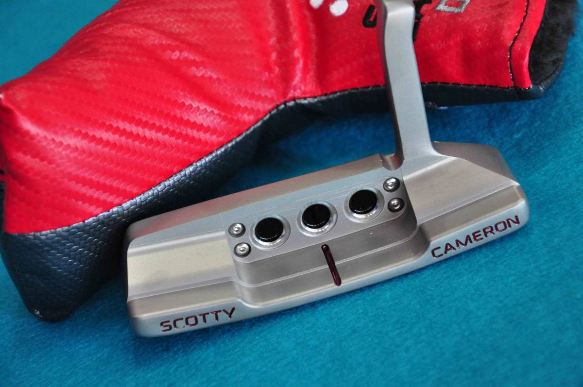 スコッティキャメロン カスタムパター ニューポート2 [Happy Dog] [レッド × Black] 左用 33インチ