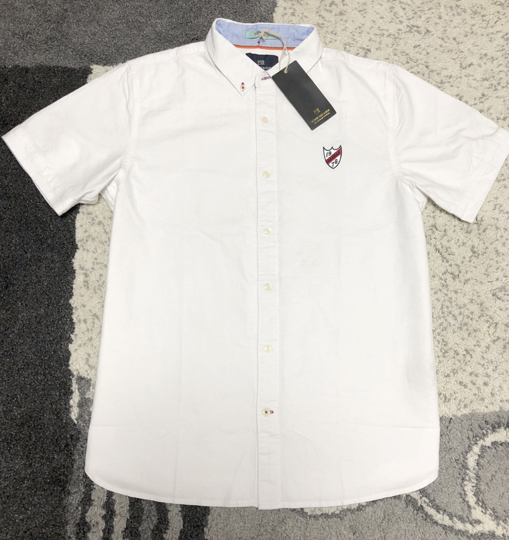 *新品 即納*オランダ scoth&soda スコッチ&ソーダ オックスフォード ロゴワッペン刺繍メンズ半袖シャツ L　送360円～　白 SCOTCH&amp;SODA(スコッチアンドソーダ) – GQ ブランド通販のBUYMA Soda(スコッチアンドソーダ)の商品一覧 ブランド通販