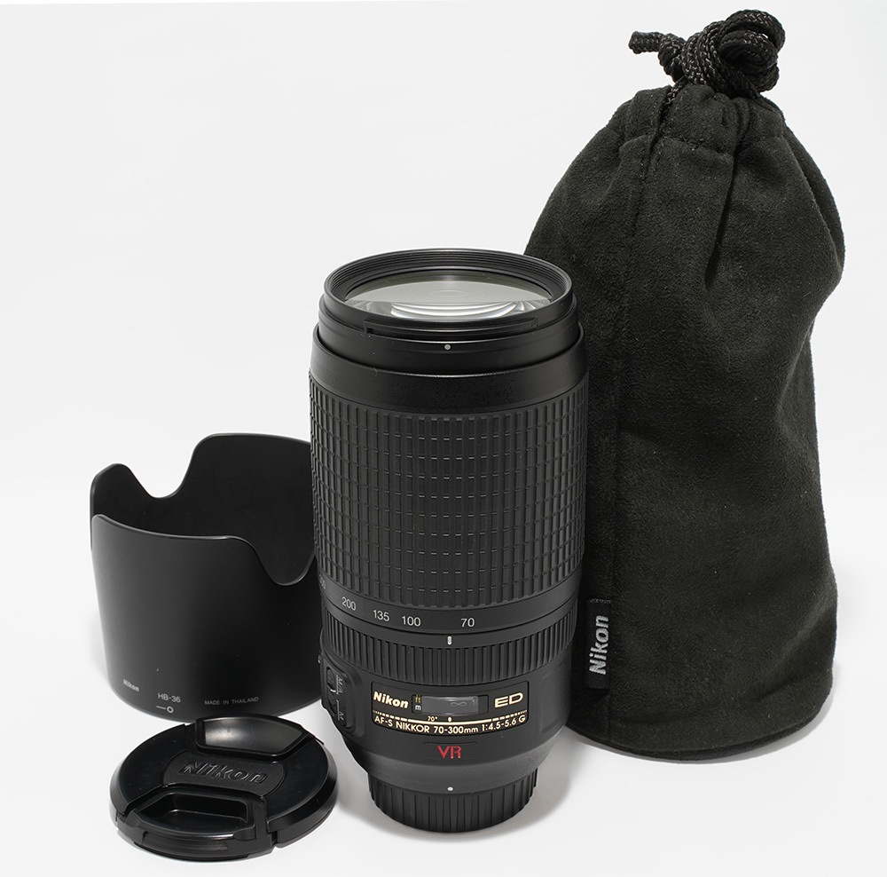 即決 良品 保証 ニコン AF-S VR 70-300mm F4.5-5.6G IF-ED ケース付 VR
