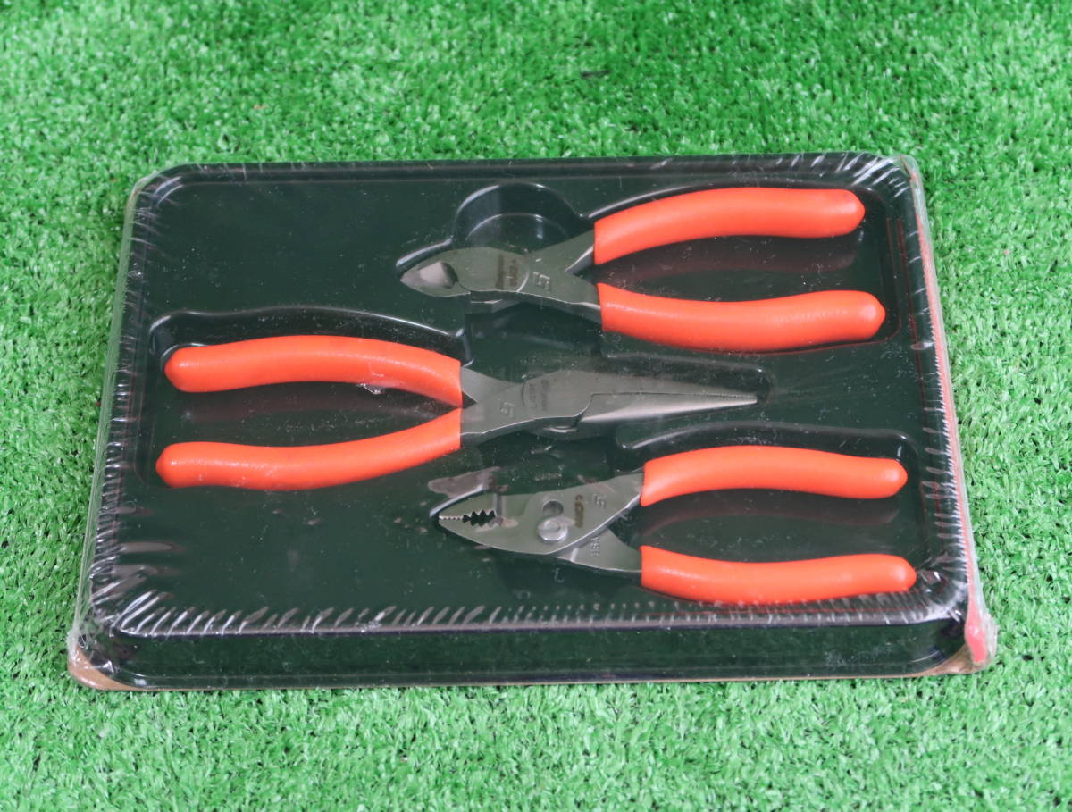 スナップオン【Snap-on】最新★小型プライヤー３本セット★訳あり★PL305ACFOオレンジ
