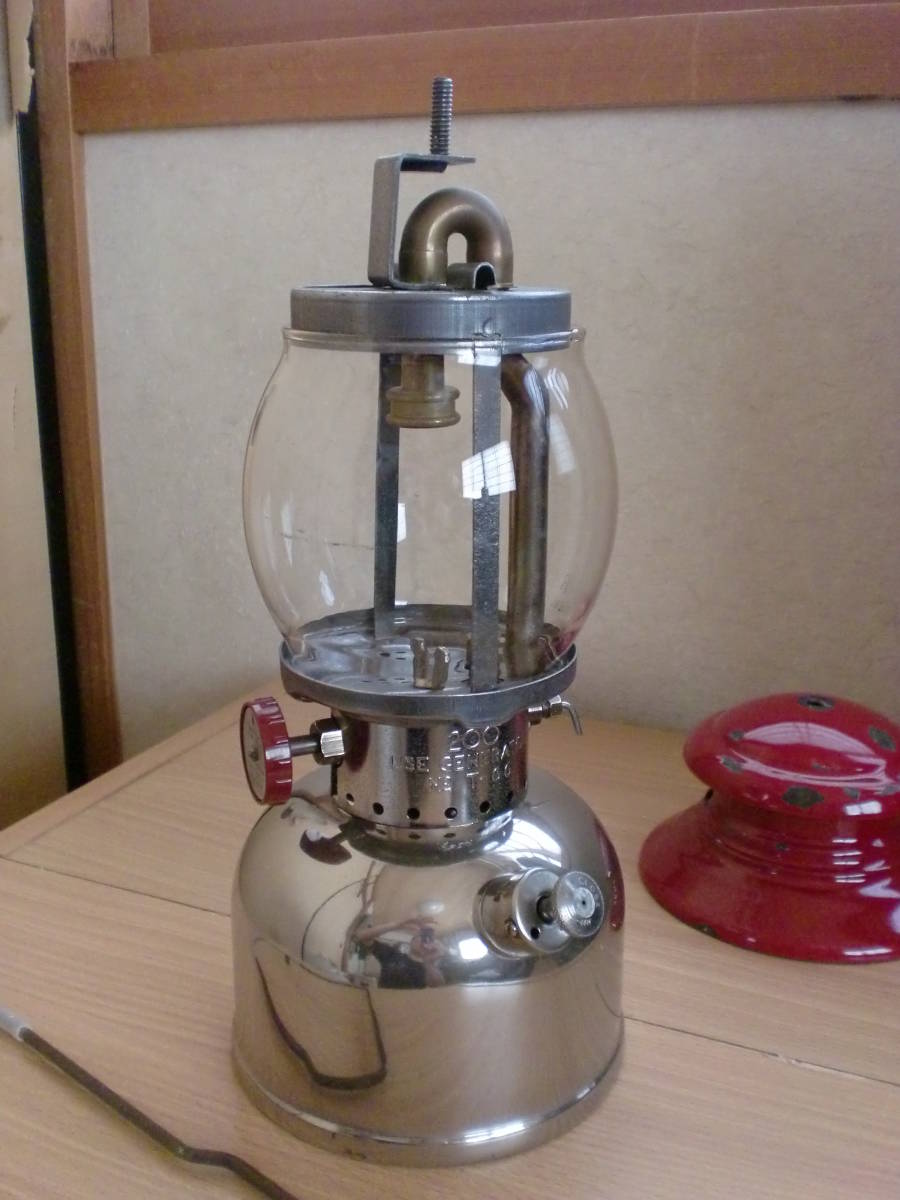 メッキタンクの赤ランタン 1951年2月 カナダコールマン 200 r20 メッキ