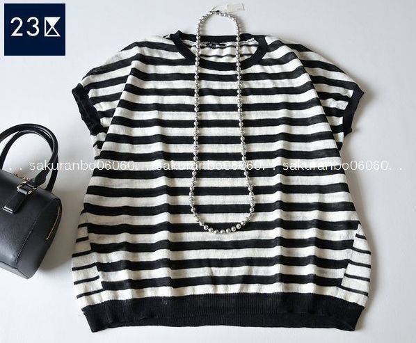 【人気，格安】 ２３区 雑誌掲載 リネン100％ 清涼感 猛暑対策 ランダムボーダー ゆったりプルオーバー チュニック 大きいサイズ46(その他)｜売買されたオークション情報、yahooの商品情報をアーカイブ公開 - 女性用