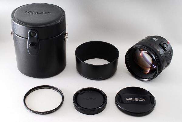 ★新品級★ MINOLTA　ミノルタ AF 85mm F1.4 G ★常時防湿庫にて保管！新品をお探しの方にもおススメです！A53