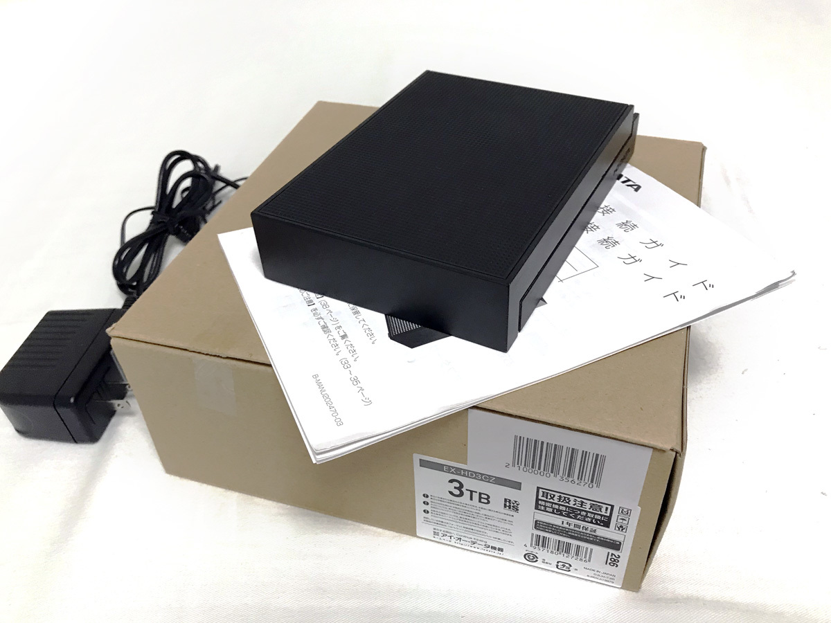 外付けHDD USB3.0接続／3TB [IO-DATA EX-HD3CZ]