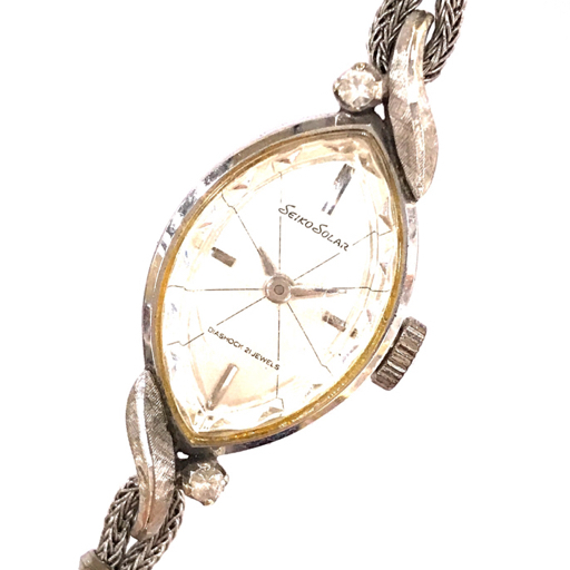 限定セール，人気SALE SEIKO SOLAR セイコー ソーラー ダイアショック 10-7050 腕時計 手巻き レディース K14WG 稼働品(セイコー)｜売買されたオークション情報、yahooの商品情報をアーカイブ公開 - オークファン その他