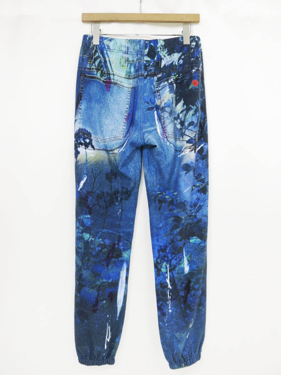 美品 2015 TSUMORI CHISATO ツモリチサト デニム フラワー スウェット