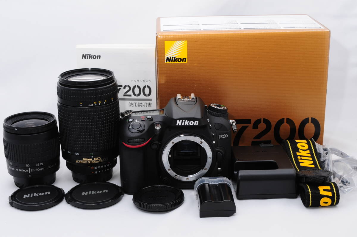 ☆新品級☆Nikon ニコン D7200 ダブルズームセット・付属品充実