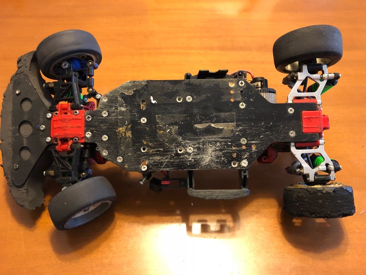 タミヤ シャーシ TA01 FRP ラジコン 当時物 メカ オプション付