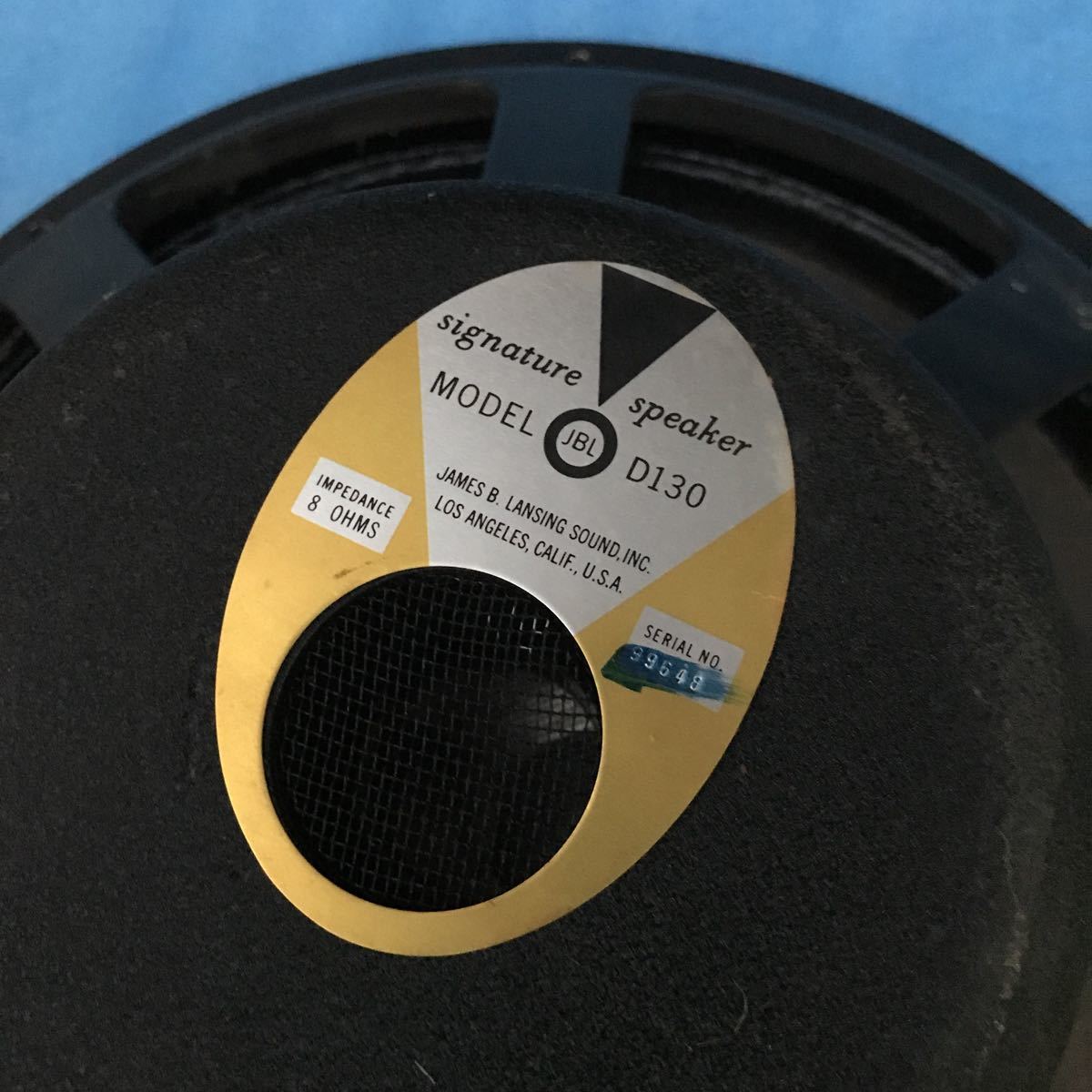 JBL D130 Vintage - | James Speaker Lansing and eBay Cone B