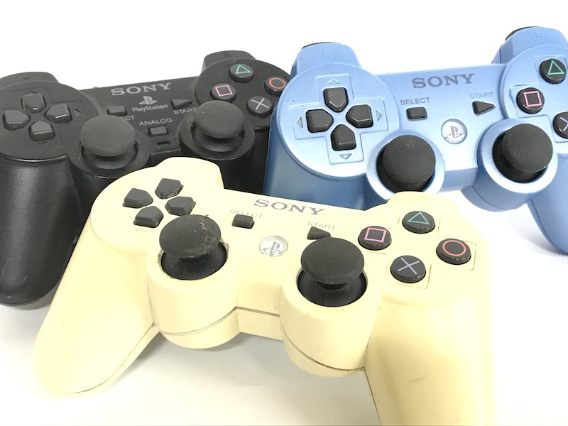 ① 1円 PS PS2 コントローラー まとめて12点セット DUALSHOCK 2 3有 デュアルショック ホリ HORI製 アナログ振動パッド含