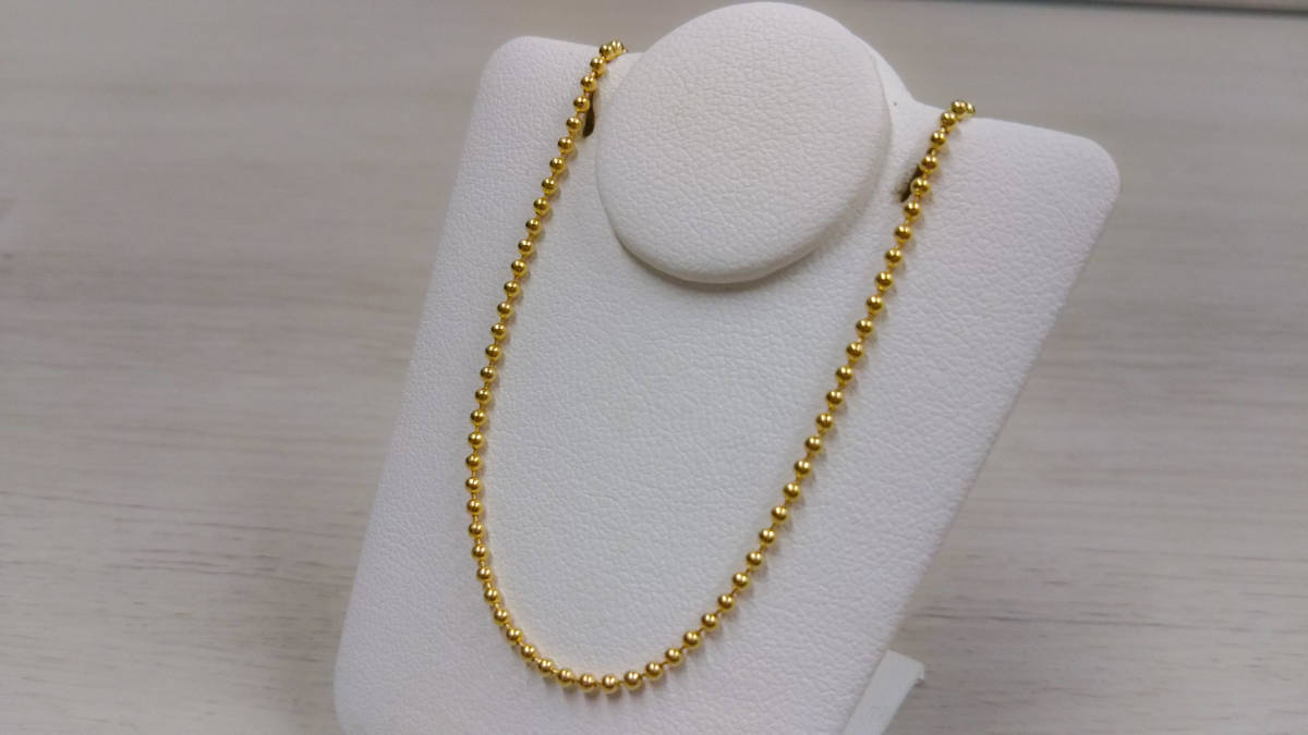 ◇半額以下◇新品◇ Pt850&K18 コンビ デザイン ロング ネックレス 